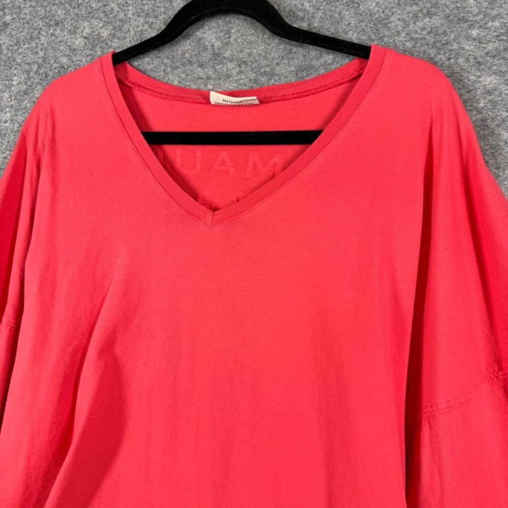 Spirit Jersey Maui Beach Club Hawaii Coral Long Sleeve Top Size M Relaxed Fit - Picture 7 of 13